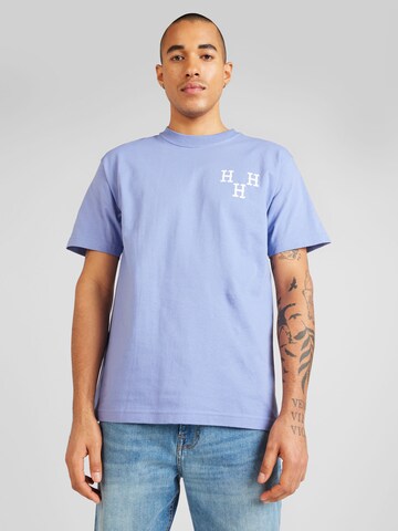 HUF Shirt 'Hypno Cat' in Purple