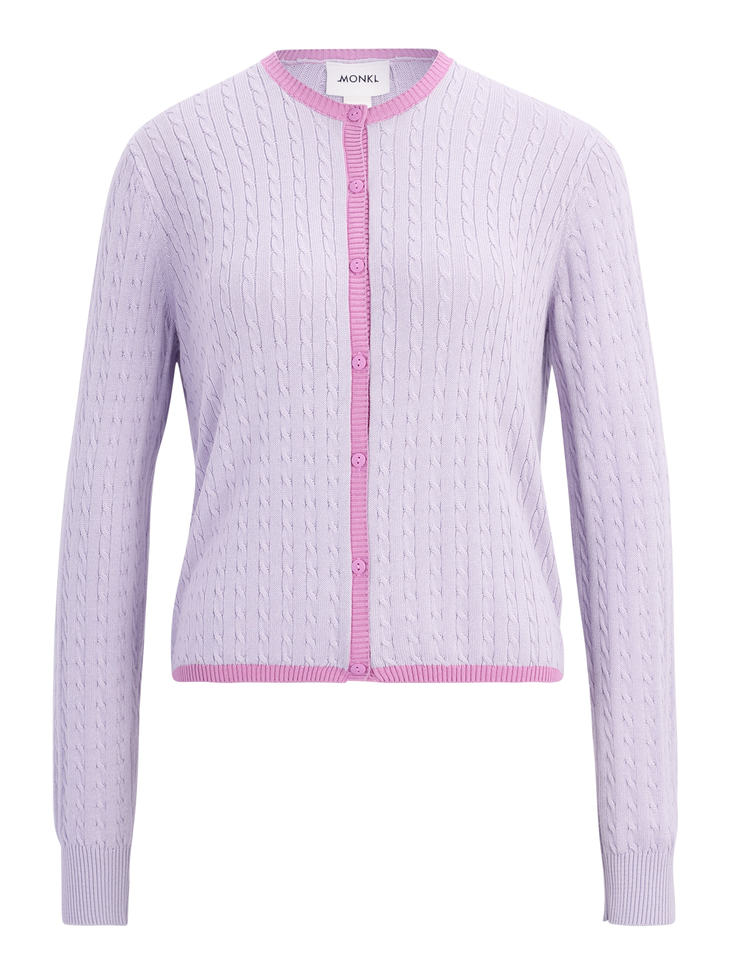 Cardigan Monki en violet : devant