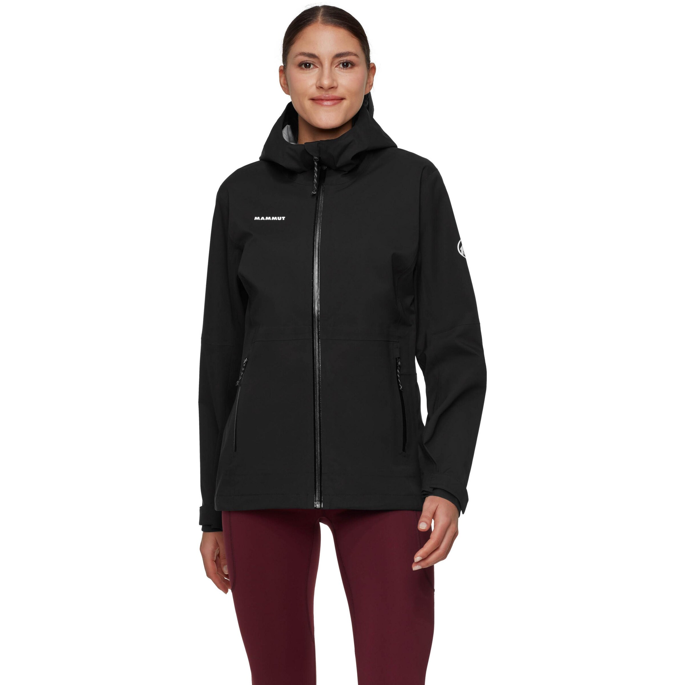 MAMMUT Outdoor Jacket 'Linard Guide' in Black: front