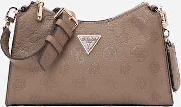 GUESS Shoulder Bag 'CRESIDIA II TOP ZIP SHLDR BAG' in Beige: front