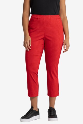 Coupe slim Pantalon Ulla Popken en rouge