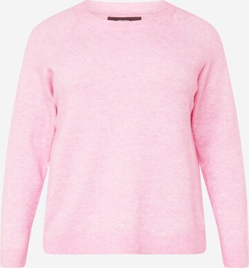 Vero Moda Curve Pullover 'Filuca' in Pink: predná strana