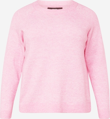 Vero Moda Curve Sweater 'Filuca' in Pink: front