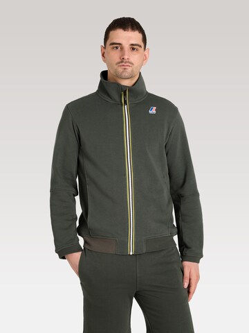K-Way Sweatvest 'Pepin' in Groen: voorkant