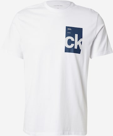 Calvin Klein Jeans - Camiseta en blanco: frente