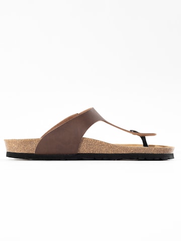 Bayton T-bar sandals 'Mercure' in Brown