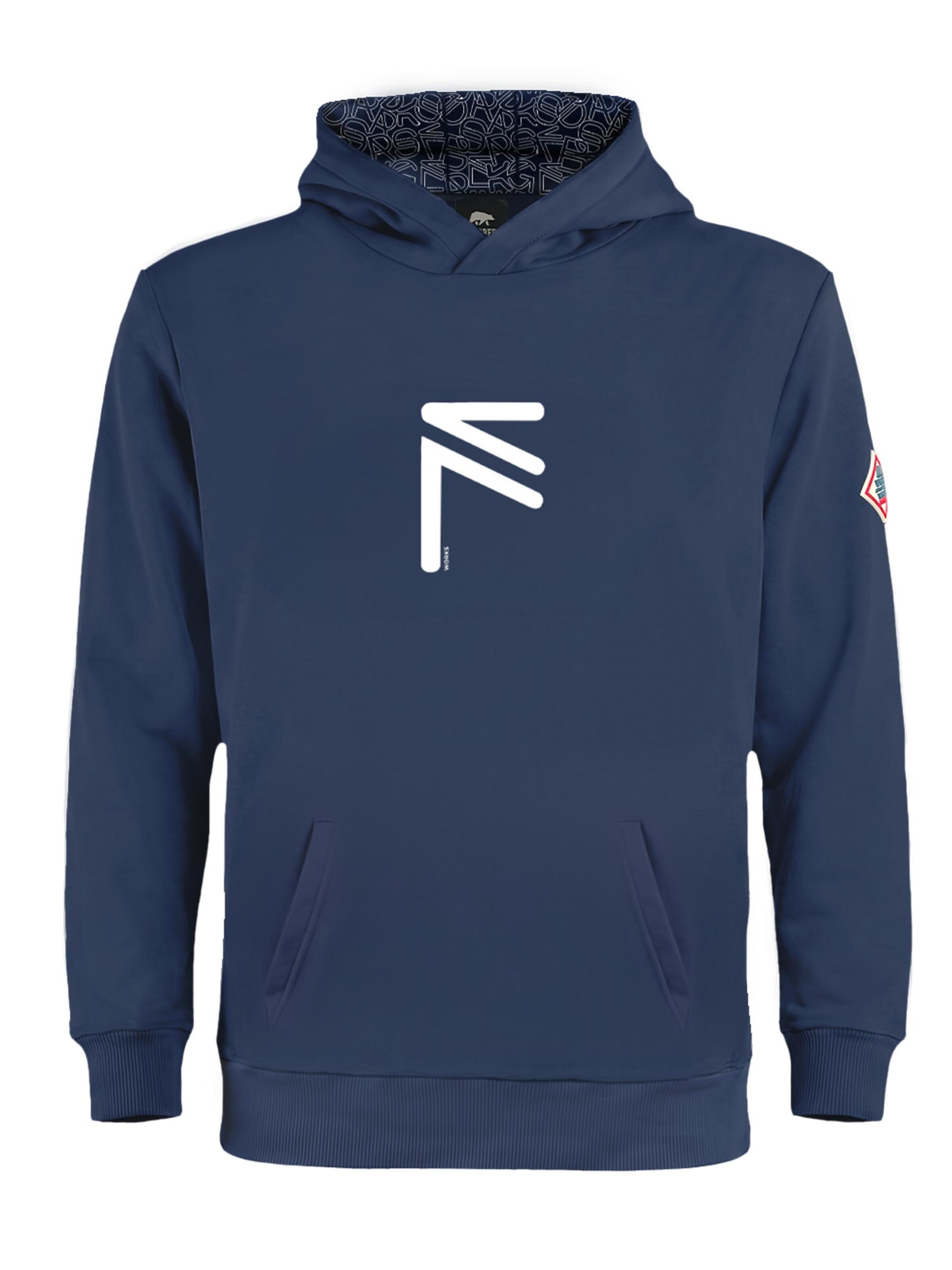 FORSBERG Sweatshirt 'Runarson Hoodie' in Blue