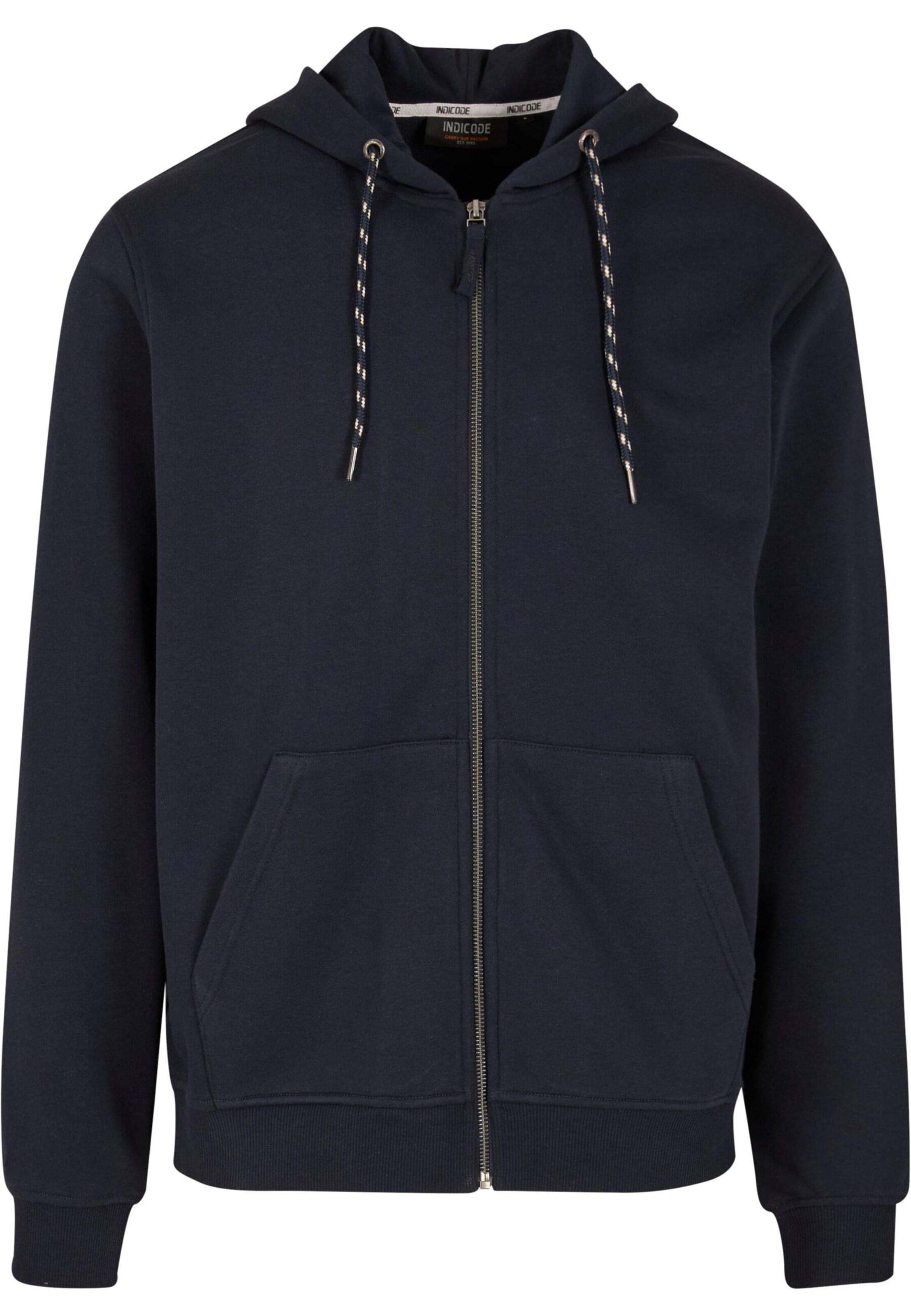 INDICODE JEANS Mikina 'Ponto' – modrá: přední strana