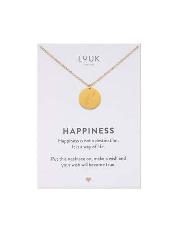 LUUK LIFESTYLE Necklace in Gold: front