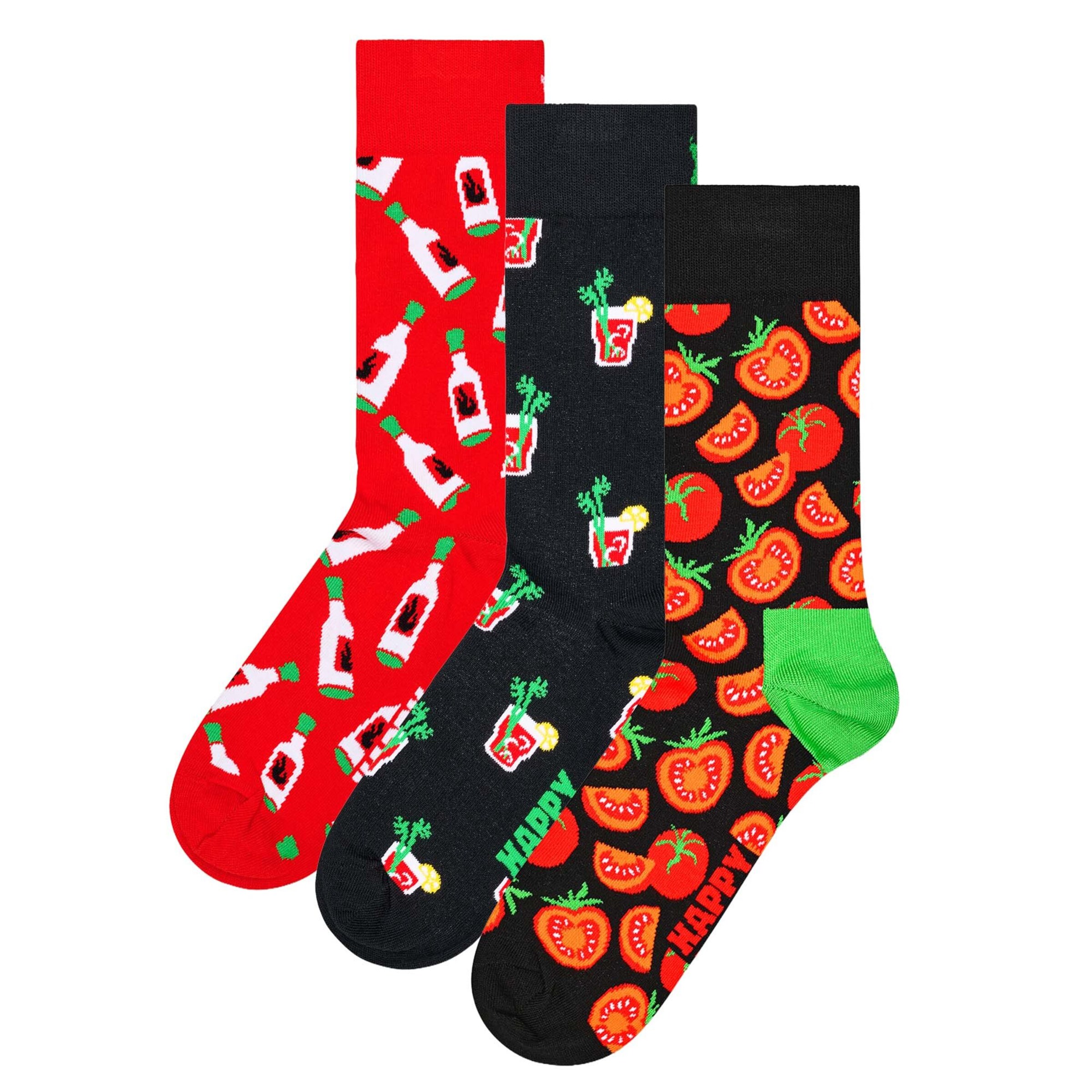 Happy Socks Skarpety w rozmiarze 36-40 w kolorze trawa zielona / pomarańczowy / czerwony / czarnym, Podgląd produktu