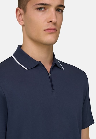 T-Shirt 'Pima Interlock' Boggi Milano en bleu