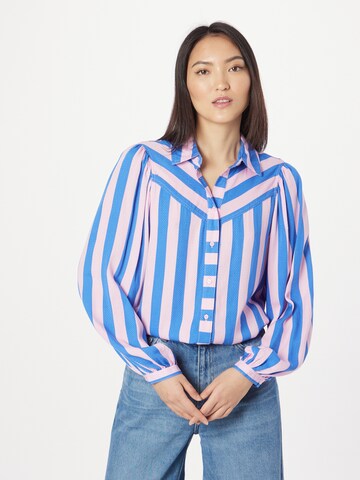 b.young Blouse 'GAMCIA' in Blauw: voorkant