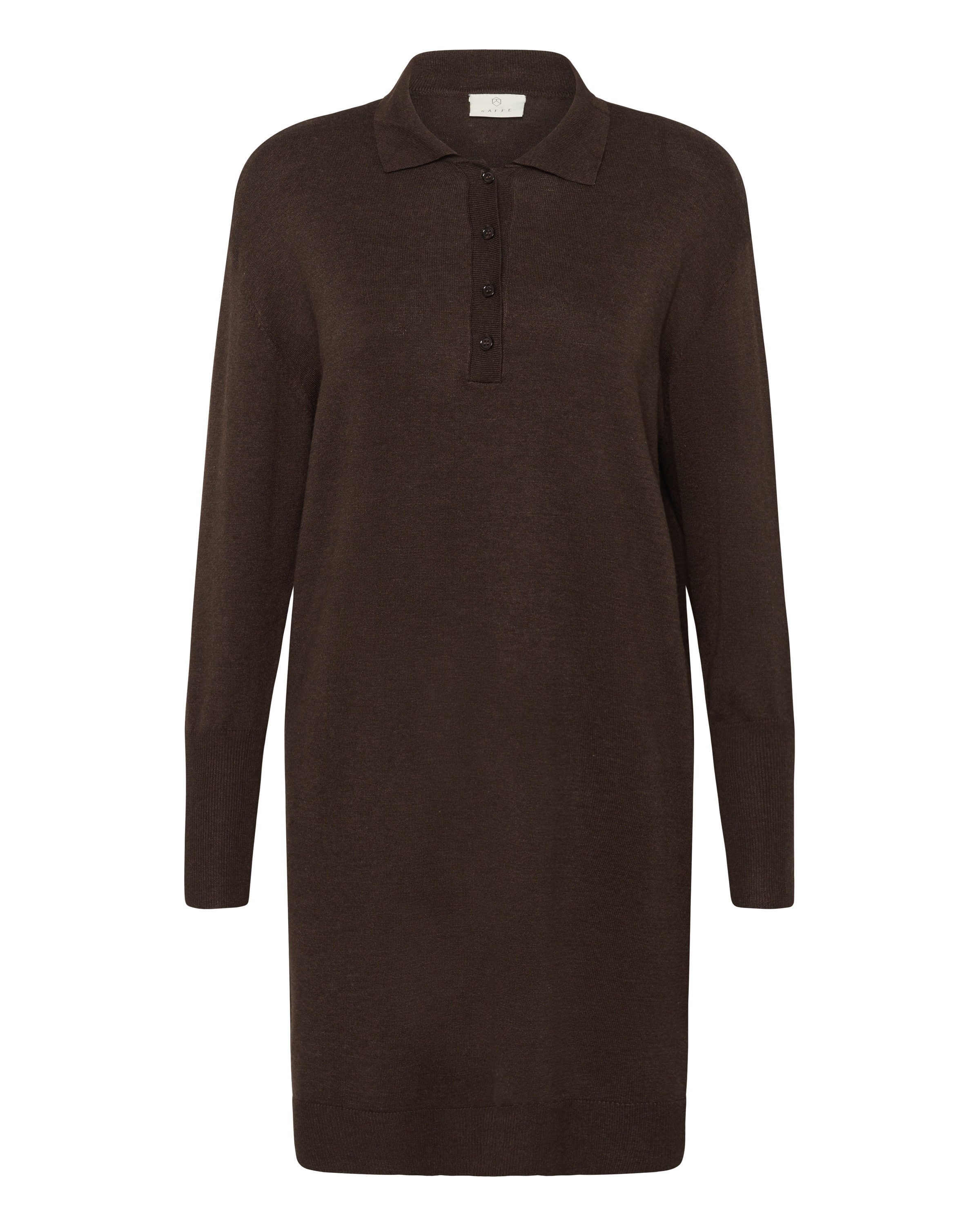 Rochie 'Lizza' de la Kaffe pe maro: față