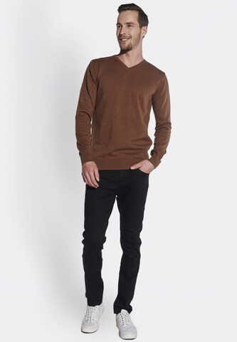 Steffen Klein Pullover in Braun