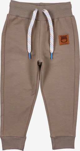 Effilé Pantalon NINI en marron : devant