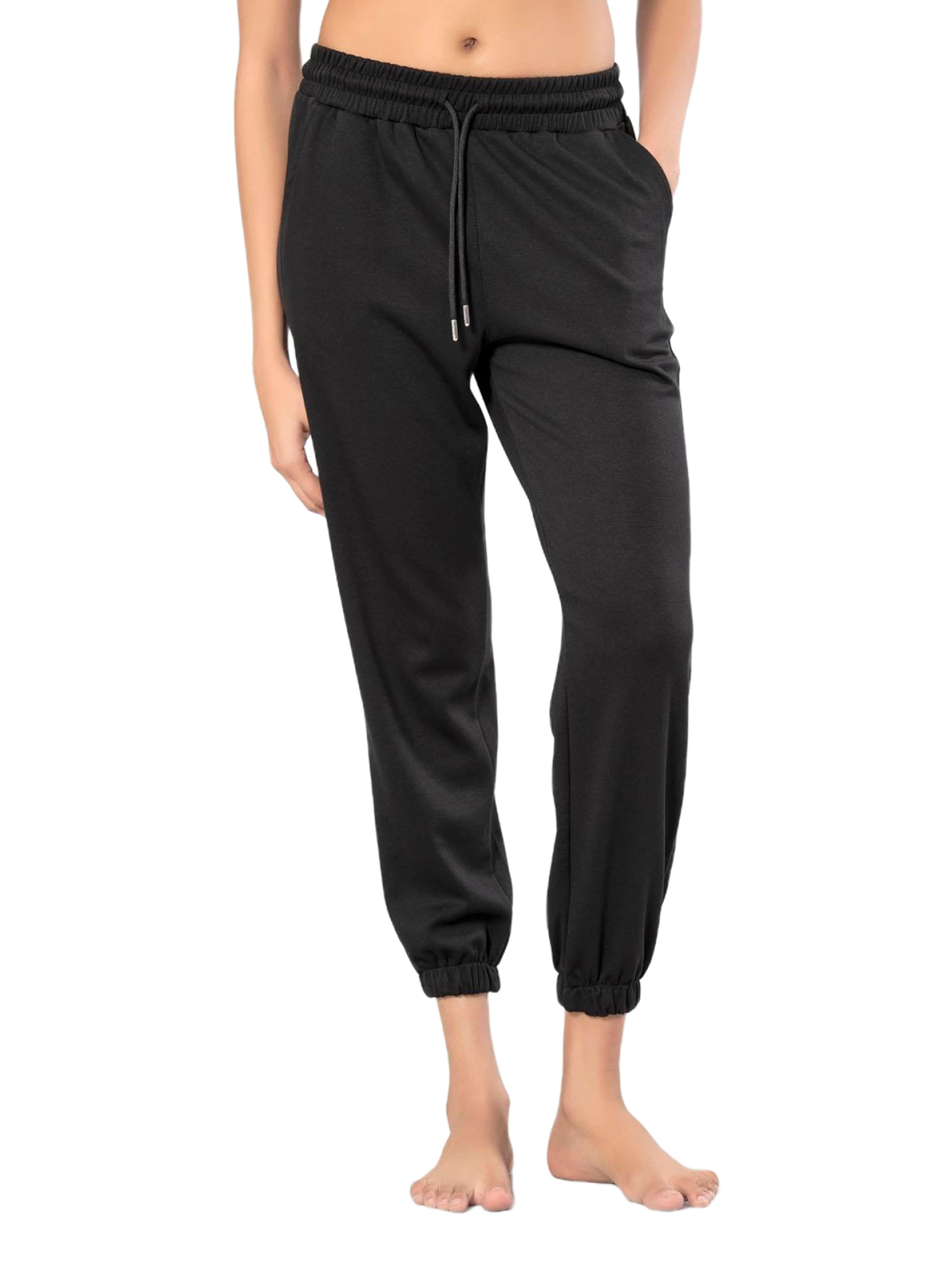 Erdem Tapered Trousers in Black: front