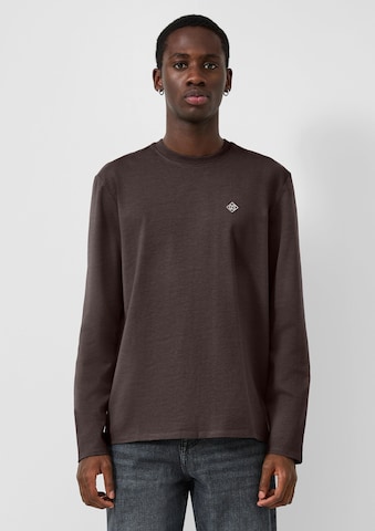 QS Shirt in Bruin: voorkant