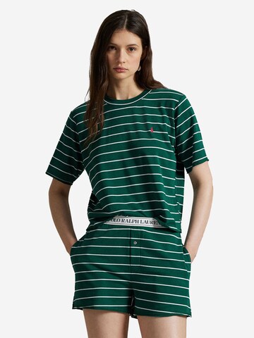 Polo Ralph Lauren Pyjama 'Club Terry' in Groen: voorkant