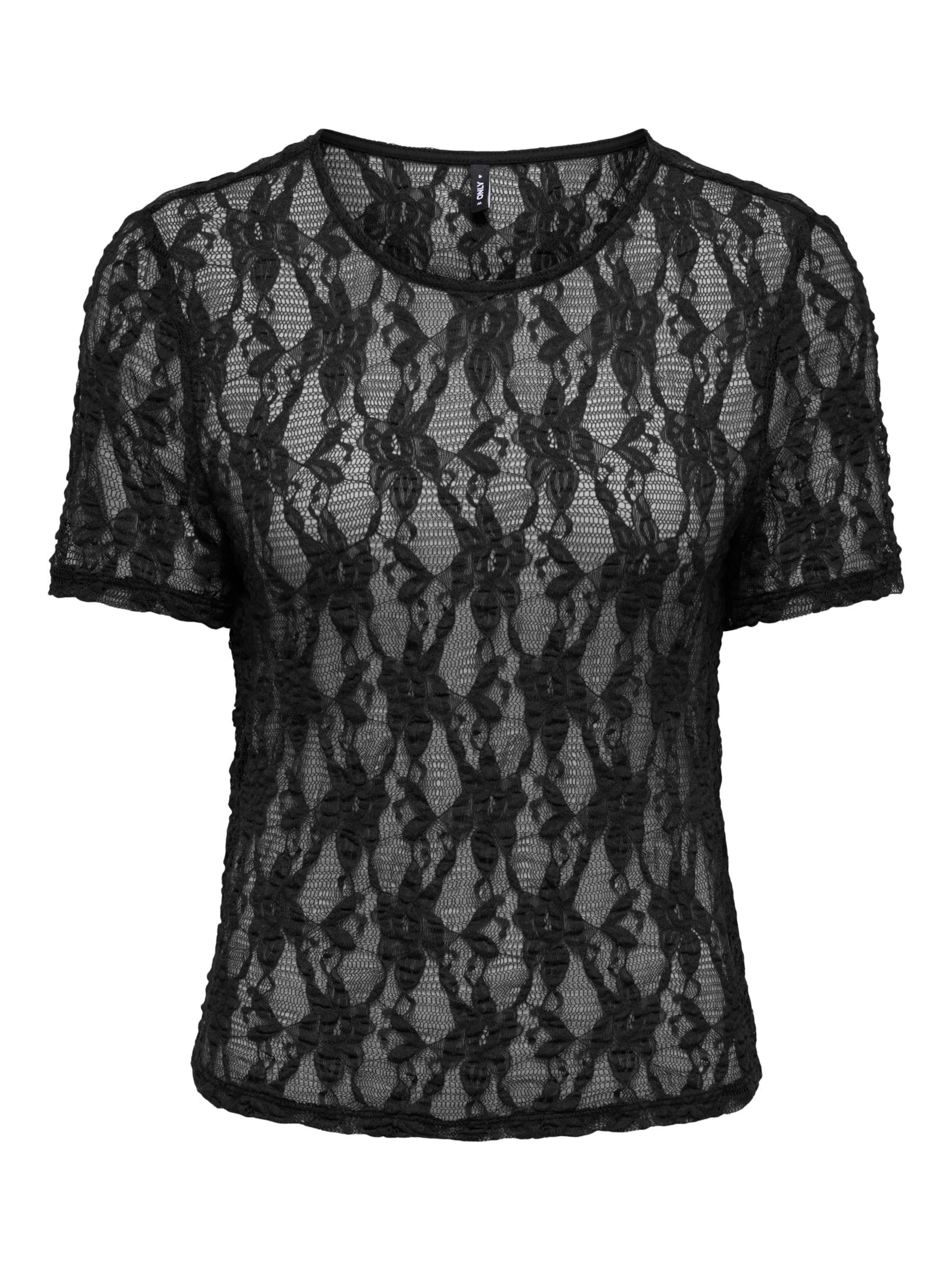 ONLY T-Shirt 'ONLAlba' in Schwarz: Vorderseite