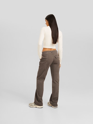 Loosefit Pantaloni di Bershka in beige