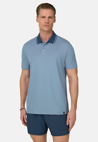 Boggi Milano Poloshirt in Blau: Vorderseite
