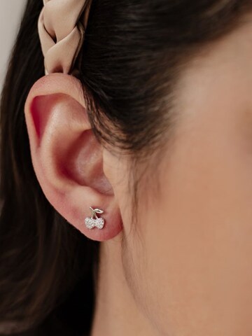 Hey Happiness - Pendientes 'Cherry Pop' en plata