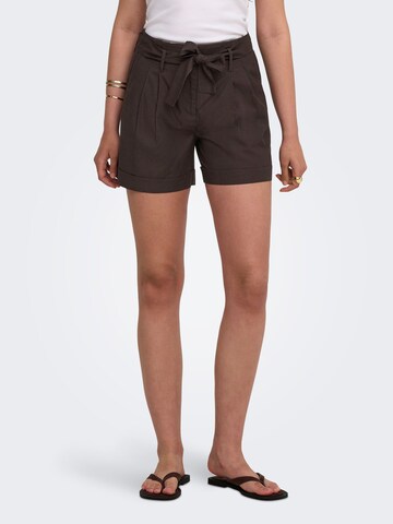 ONLY Regular Trousers 'ONLISola' in Brown: front