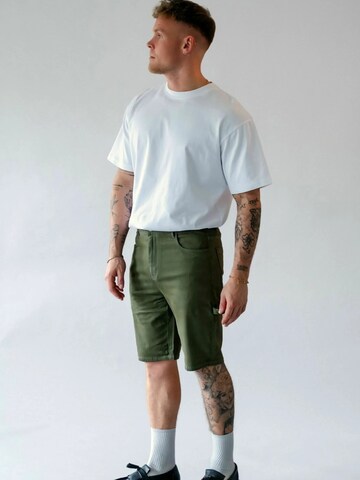 Denim Project Regular Broek ' DPFlap ' in Groen