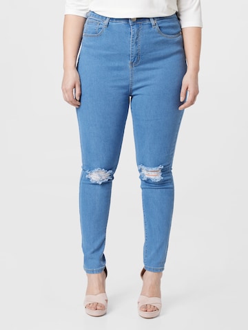 Nasty Gal Plus Jeans in Blue: front