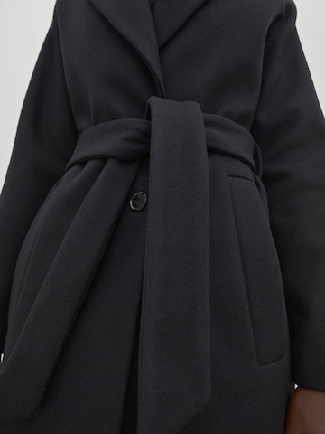 EDITED معطف لمختلف الفصول بلون أسود