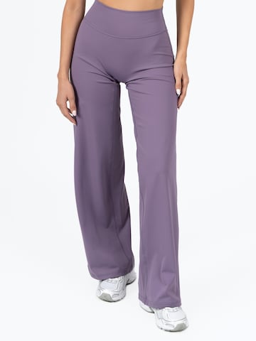 dayr Wide leg Workout Pants 'Wide Leg Pants' in Purple: front
