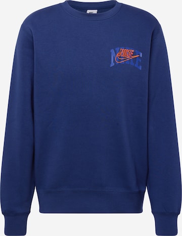 Nike Sportswear Sweatshirt 'CLUB BB ARCH GX' in Blue: front