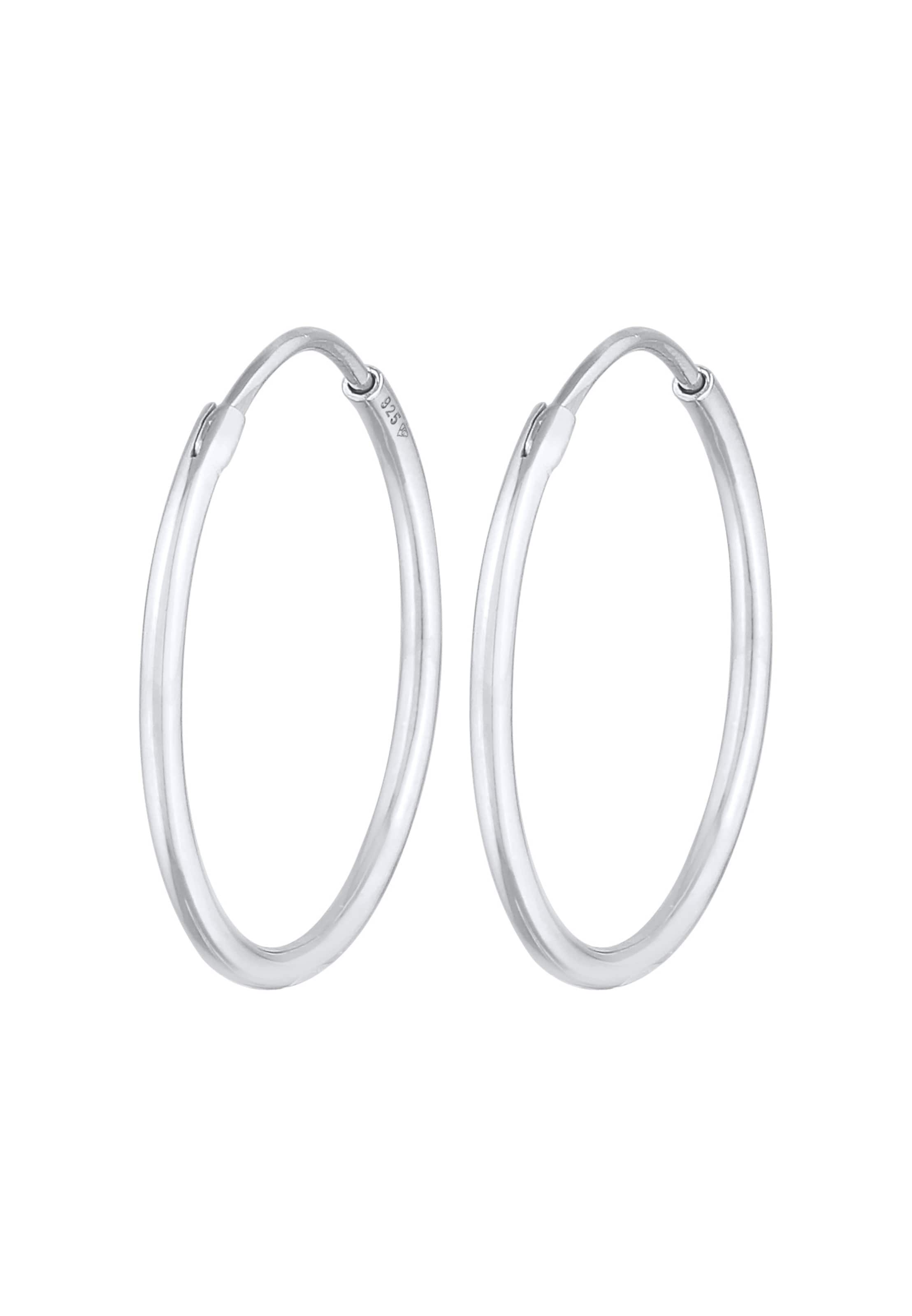 Boucles d'oreilles ELLI en argent : devant