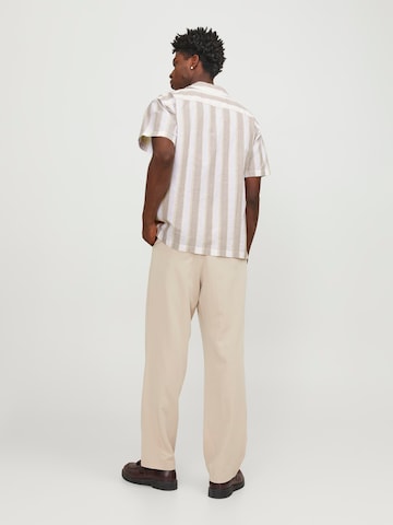 JACK & JONES Comfort Fit Hemd 'Summer' in Beige