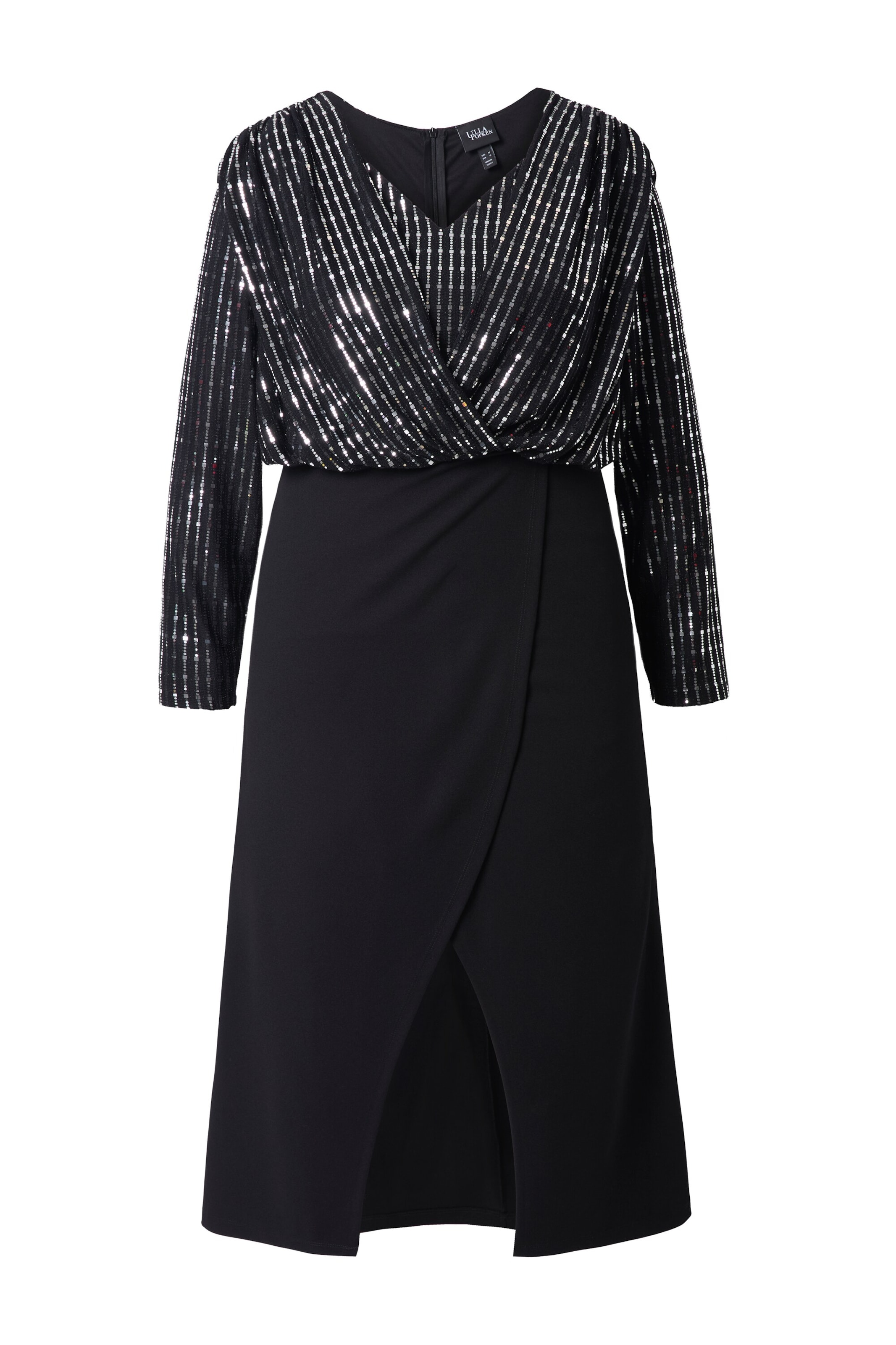 Ulla Popken Kleid in Schwarz: Vorderseite