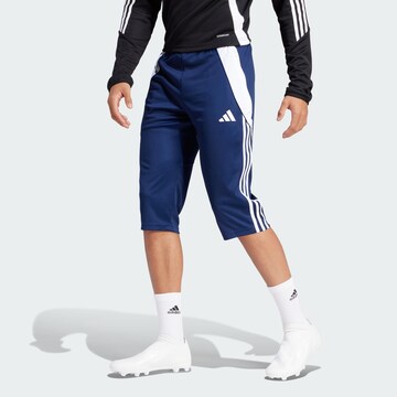 Coupe slim Pantalon de sport 'Tiro 24' ADIDAS PERFORMANCE en bleu : devant