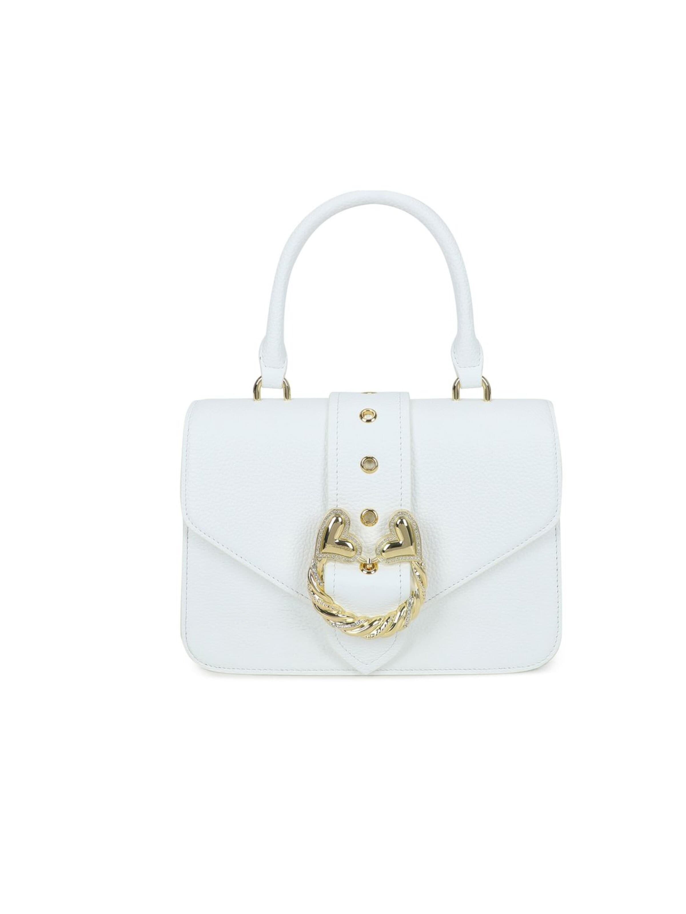 Borsa a mano 'Baroque' di Braccialini in bianco: frontale