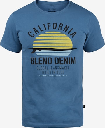 BLEND T-Shirt Califo in Blau: predná strana
