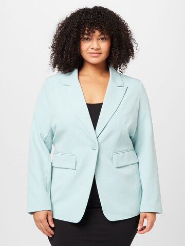 ONLY Carmakoma Blazers 'CHRISTINA' in Blauw: voorkant