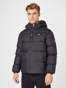 Tommy Jeans Winterjacke in schwarz