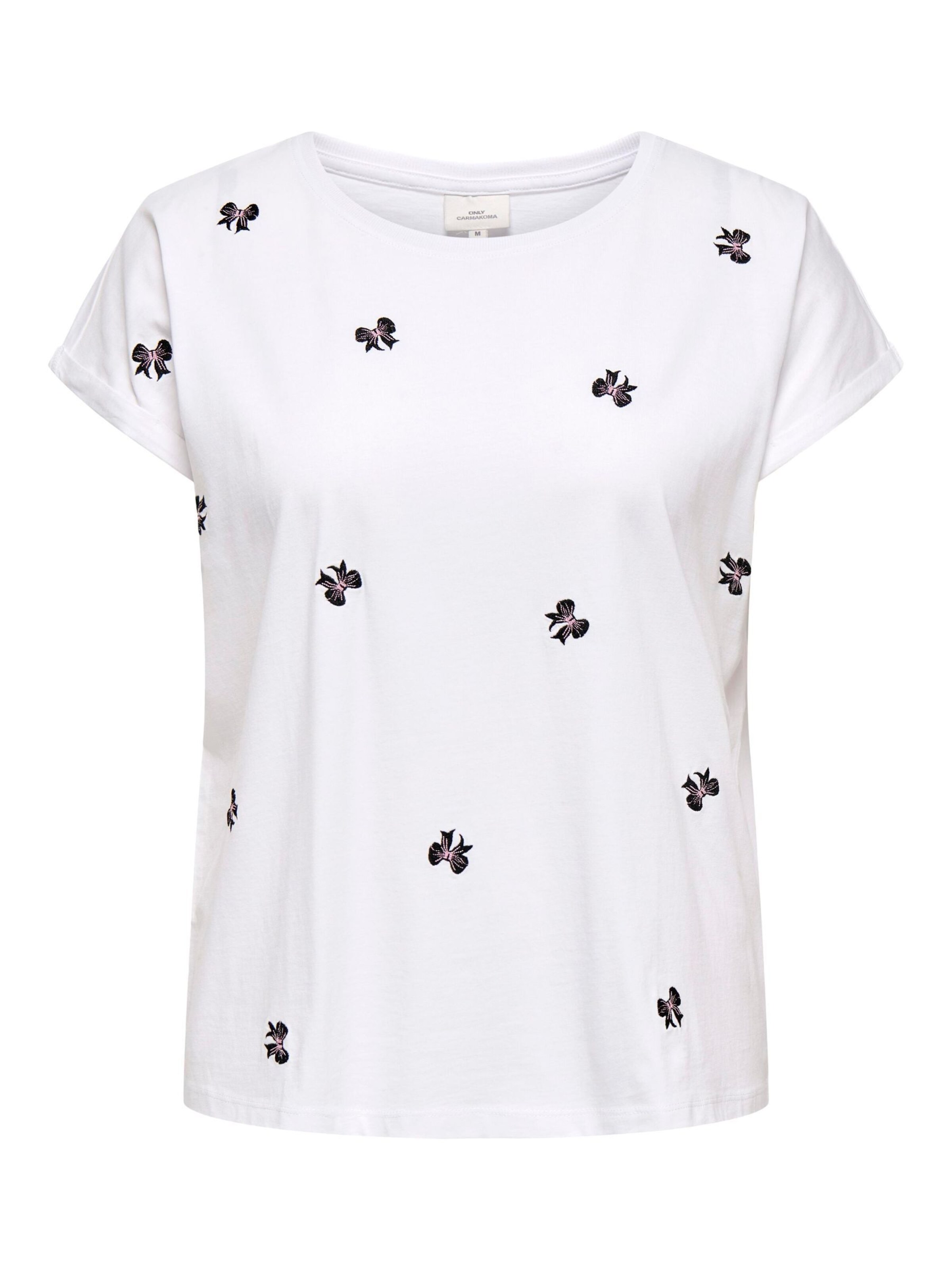 T-shirt 'Milda' ONLY Carmakoma en blanc : devant