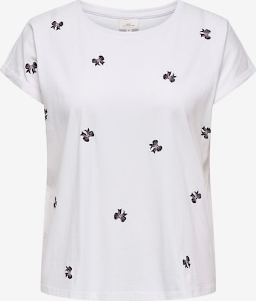 ONLY Carmakoma Shirt 'Milda' in Weiß: Vorderseite