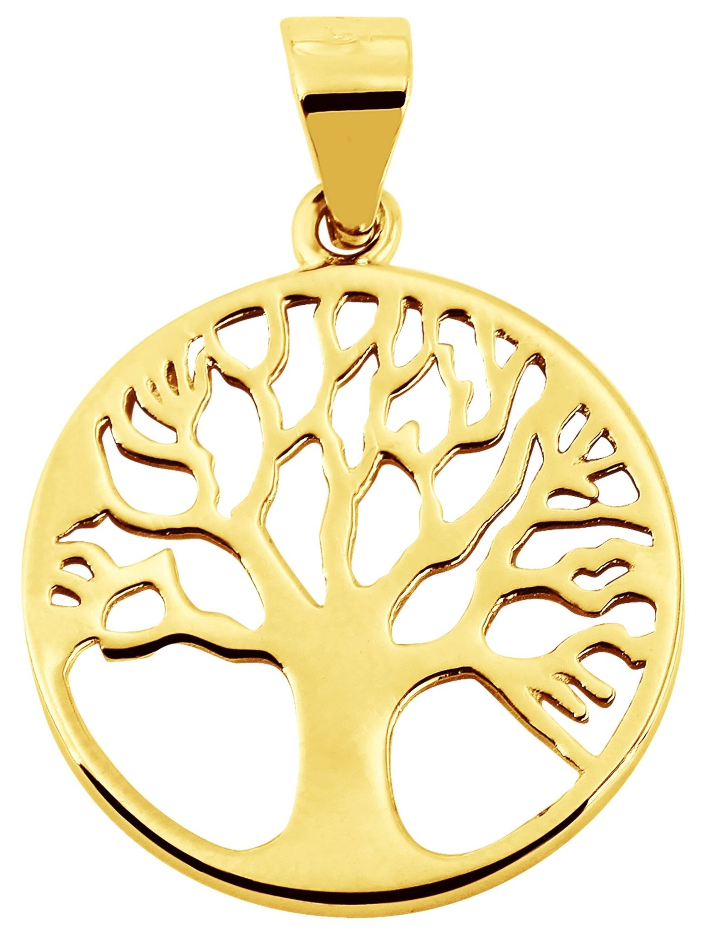 Akzent Anhänger 'Andrea'‌‌‌‌‌‌‌‌ in Gold: Vorderseite