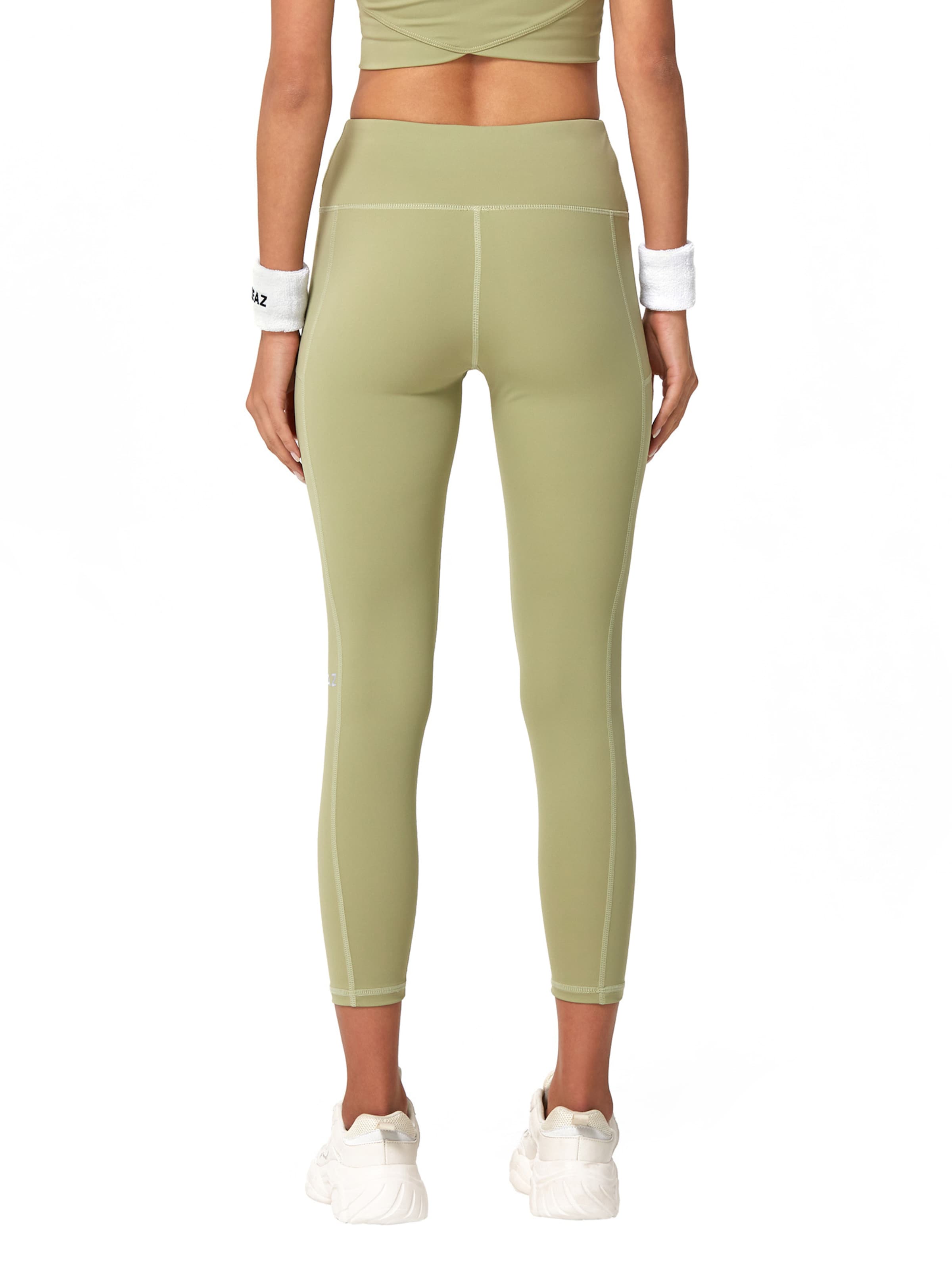Slimfit Leggings 'Classy' de la YEAZ pe verde