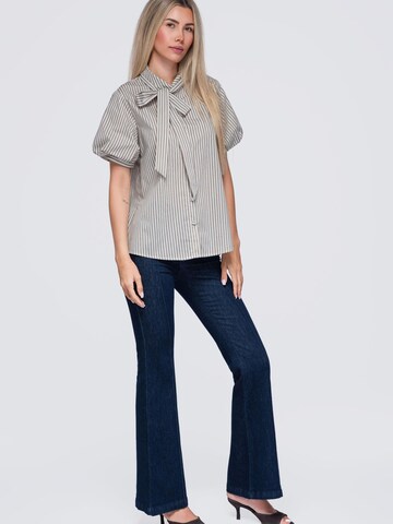Ombre Blouse in Beige