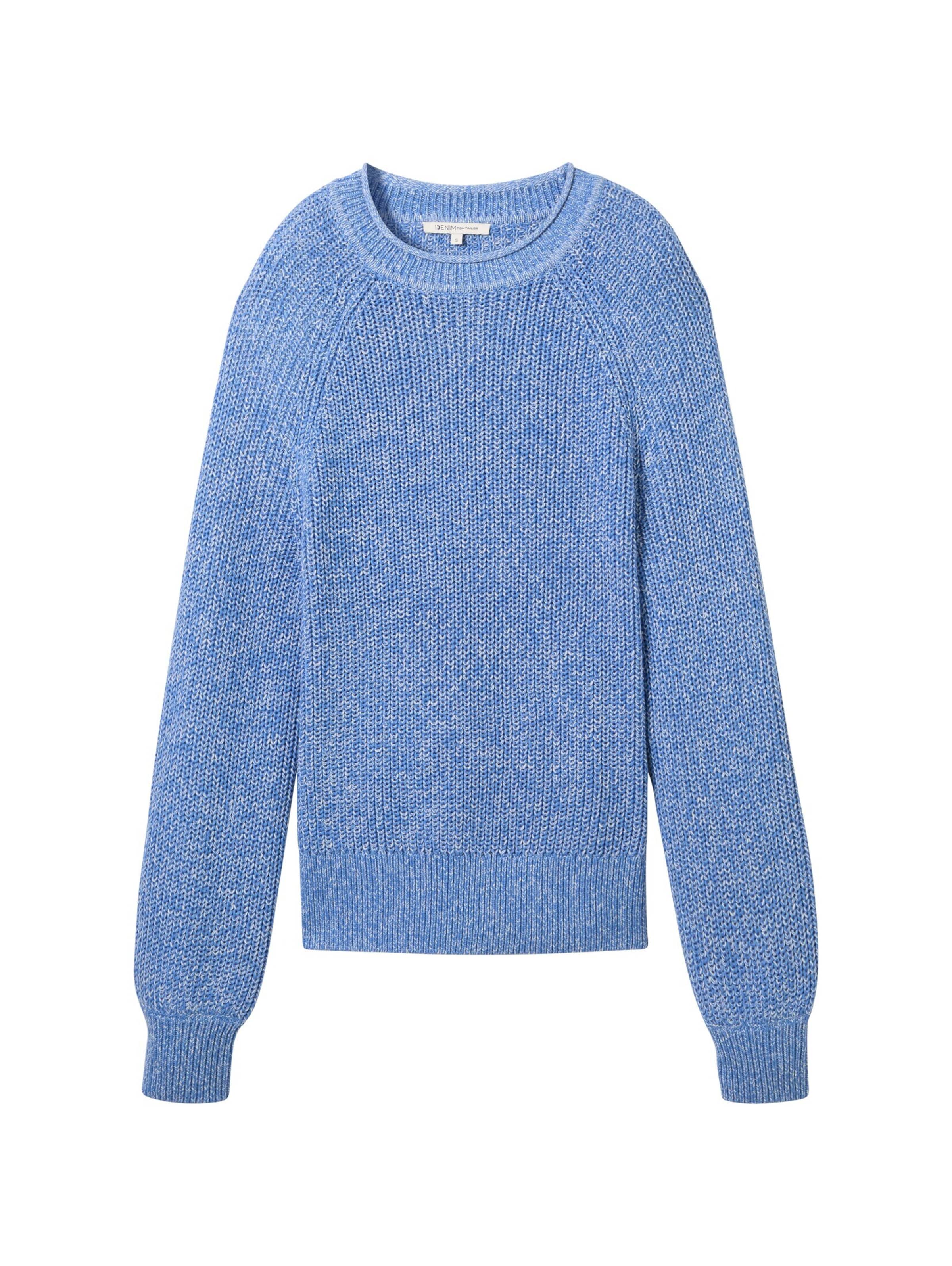 TOM TAILOR DENIM Sweater in Blue: front