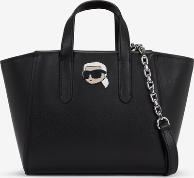Karl Lagerfeld Τσάντα χειρός σε κρεμ / μαύρο / λευκό, Άποψη προϊόντος