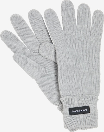 BRUNO BANANI Strickhandschuhe 'BUSH' in grau / schwarz / weiß, Produktansicht