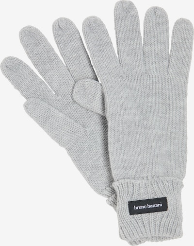 BRUNO BANANI Full Finger Gloves 'BUSH' in Grey / Black / White, Item view