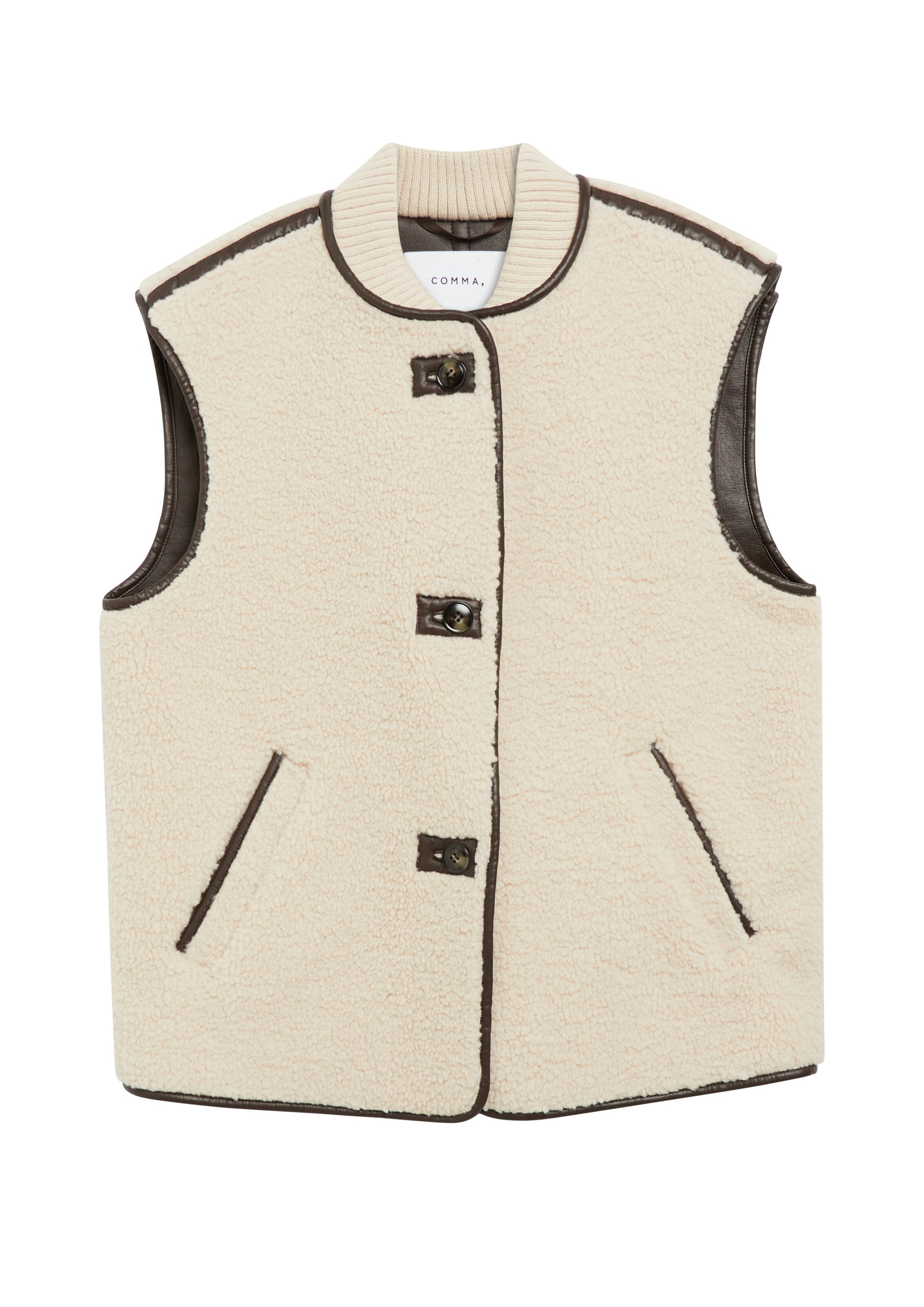 COMMA Bodywarmer in Beige: voorkant